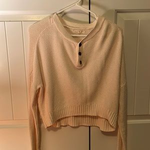 PacSun crème sweater with buttons